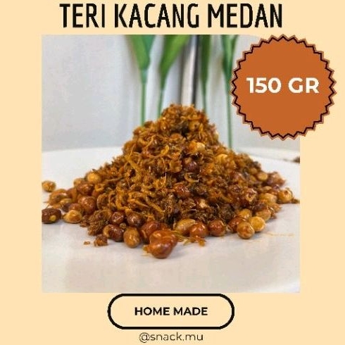 

150gr Teri Kacang medan ori/balado daun jeruk