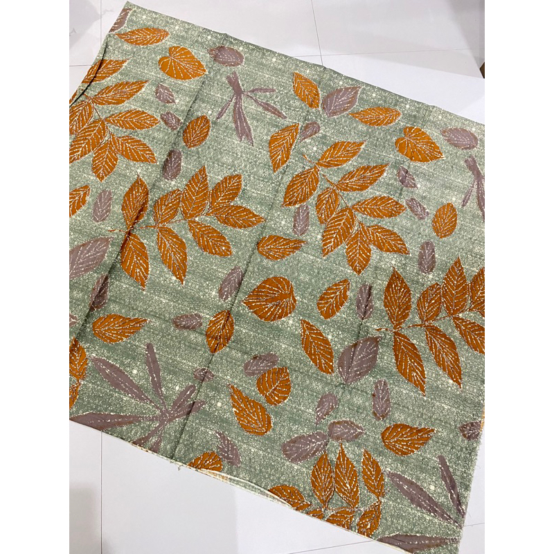 kain batik katun motif ecoprint terbaru
