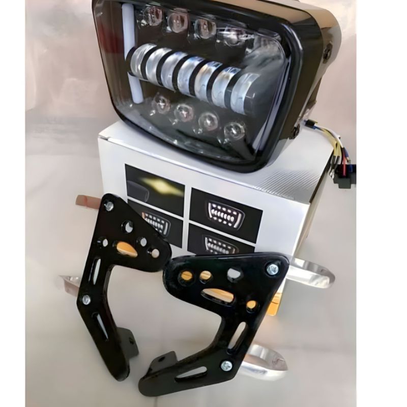 Lampu daymaker RX King-Lampu oval kotak set batok komplit