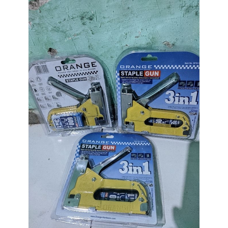 

STAPLES TEMBAK 3 IN 1 , Gun Tacker 3in1 4-14mm , 10-14mm , 10-14mm Staples tembak FREE Isi