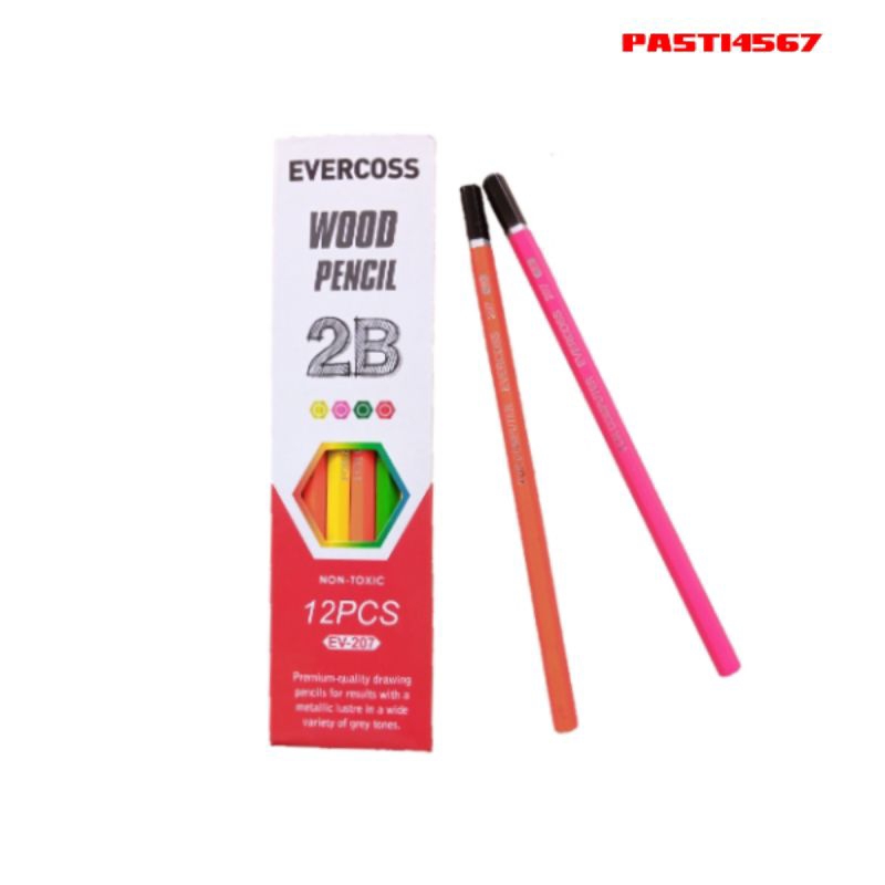

PENSIL 2B EVERCOSS RAINBOW jual per lusin