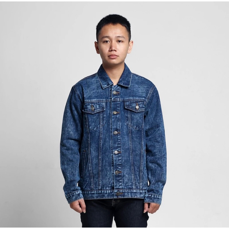 Jacket Jeans Trucker Tigray Blue Wash Suku Denim