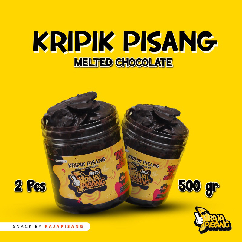 Kripik Pisang Coklat Lumer 500gr 2pcs Raja Pisang