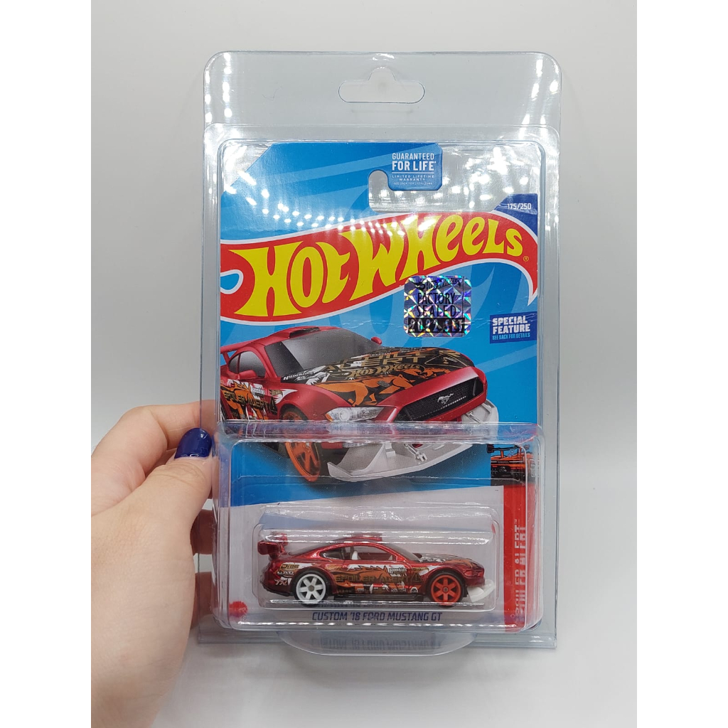 HOTWHEELS SUPER TREASURE HUNT CUSTOM 18 FORD MUSTANG GT FACTORY SEALED 2022