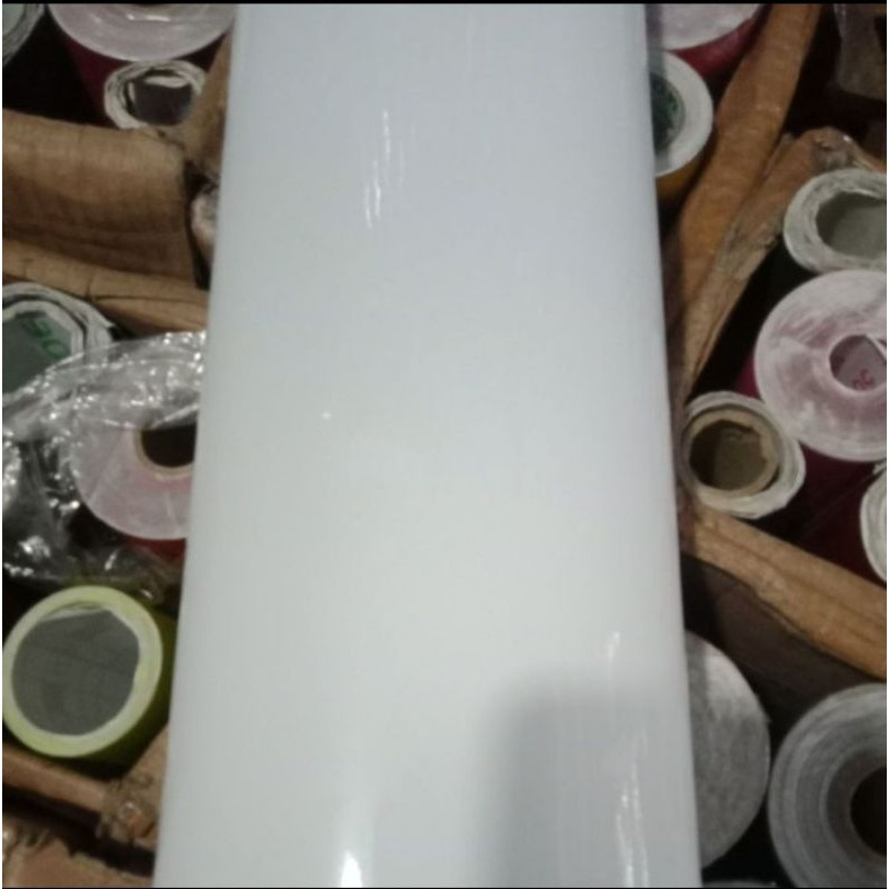 SKOTLET STIKER MOTOR WARNA PUTIH GLOSSY