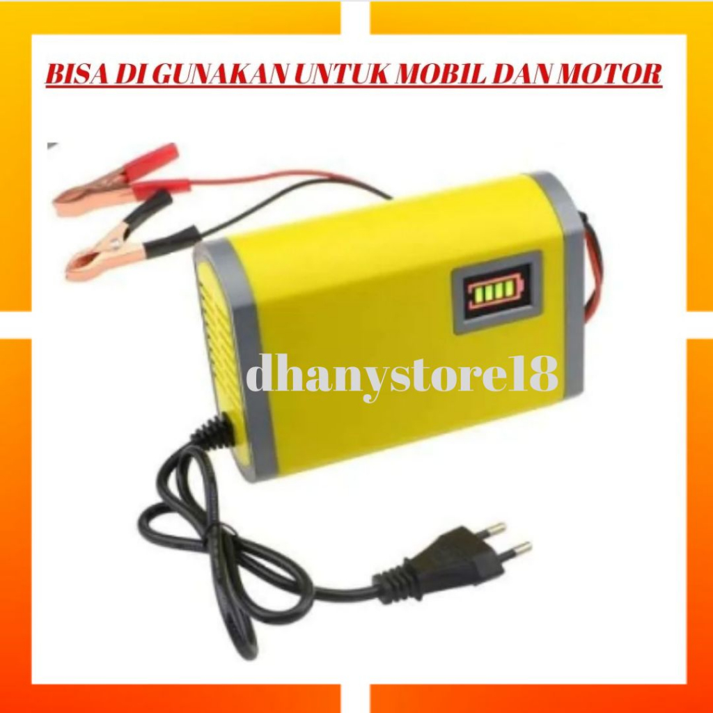 cas aki 12 volt tingal colok