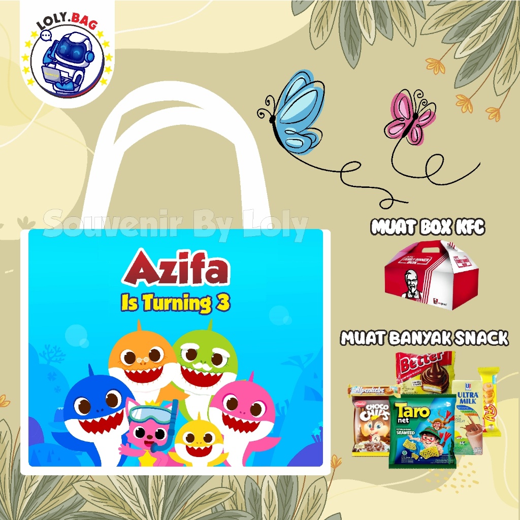 

TAS ULTAH / GOODIE BAG ULTAH / TEMA BABY SHARK