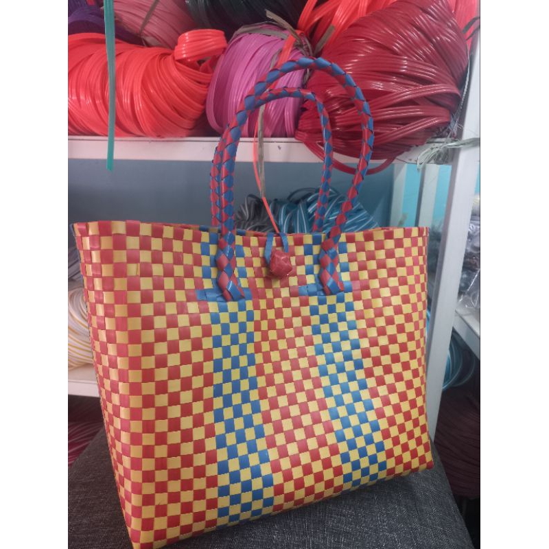 Tas Anyaman Keranjang Belanja Souvenir Hajatan Tas Pasar Murah