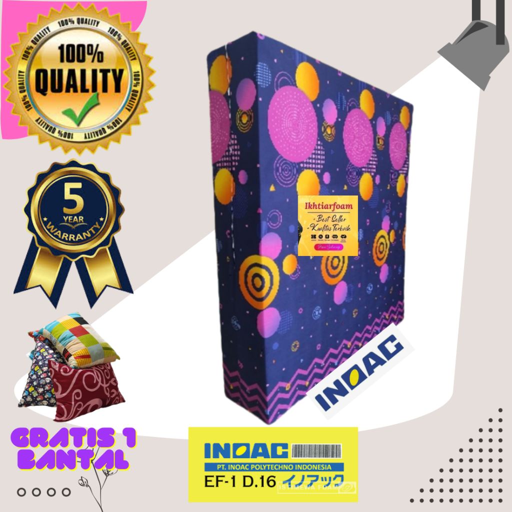 Kasur Busa INOAC Garansi 10 Tahun Ukuran Jumbo - Single INOAC Kasur Busa Awet Tahan lama anti Kempes