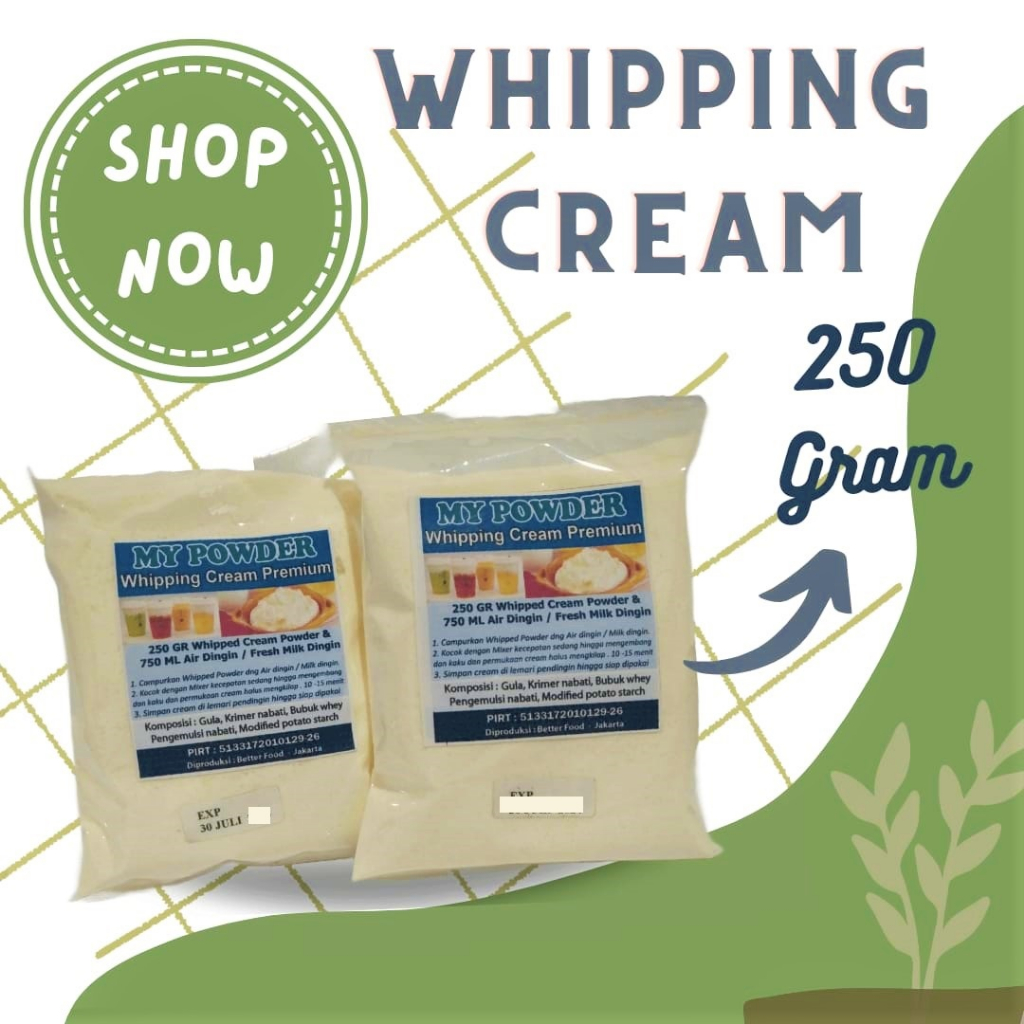 

Whipping Cream / Whipped Cream -250 gram