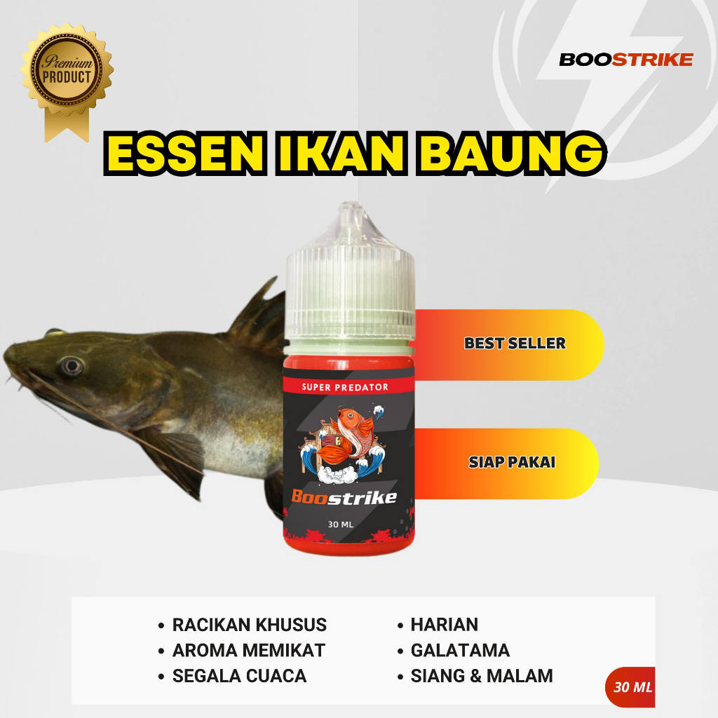 Essen Oplosan Umpan Mancing Ikan Baung Paling Jitu - Essen Boostrike Super Predator 30ml