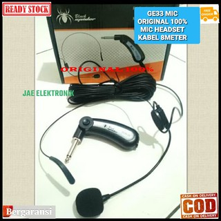 G33 Microphone bando kabel panjang 8 M Condenser audio system profesional GE33 original 100% black s