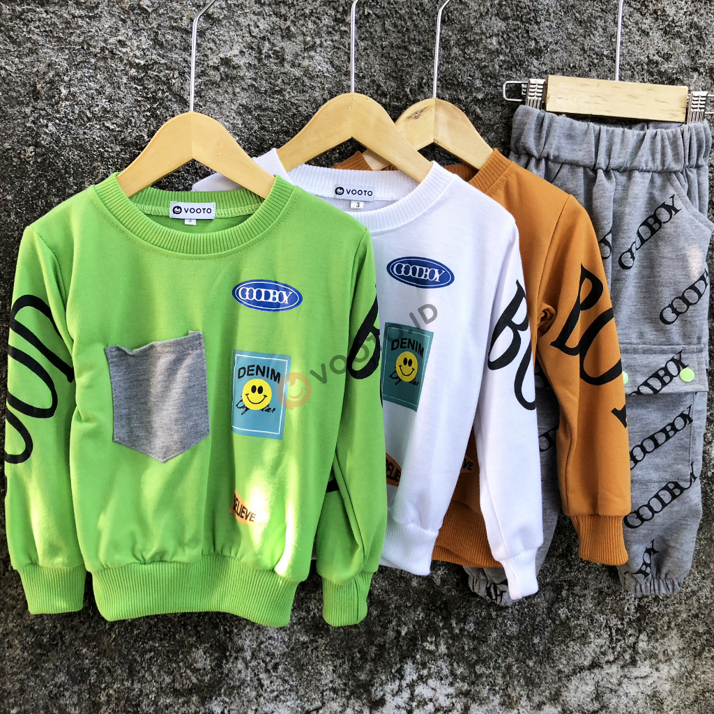 VOOTO - Setelan Anak Goodboy 1 - 7 Tahun Vooto Setelan Sweater Anak - VST10