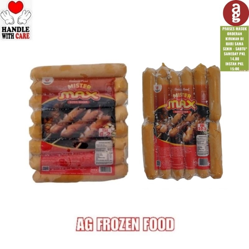 

Mister Max Sosis Ayam Bakar mini/ Besar 500 gram