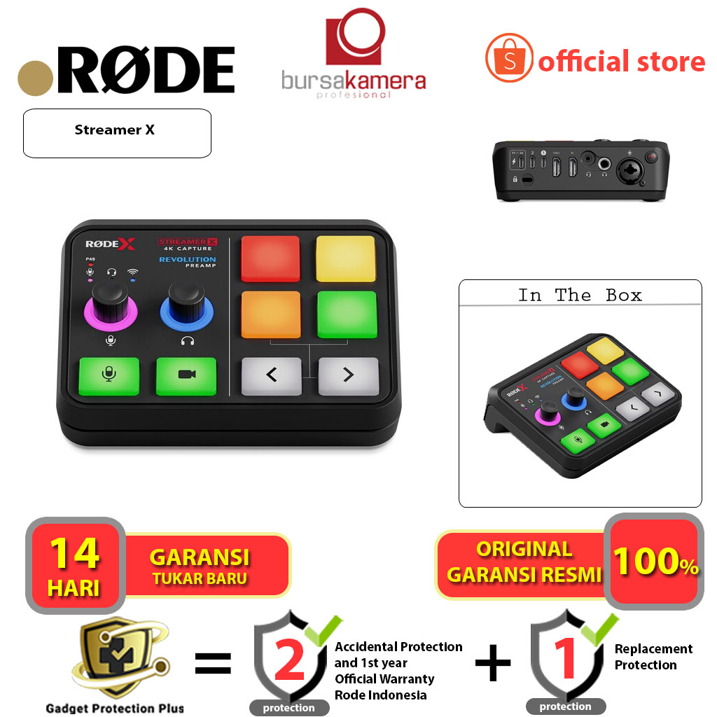 RODE Streamer X Audio Interface and Video Live Streaming Console