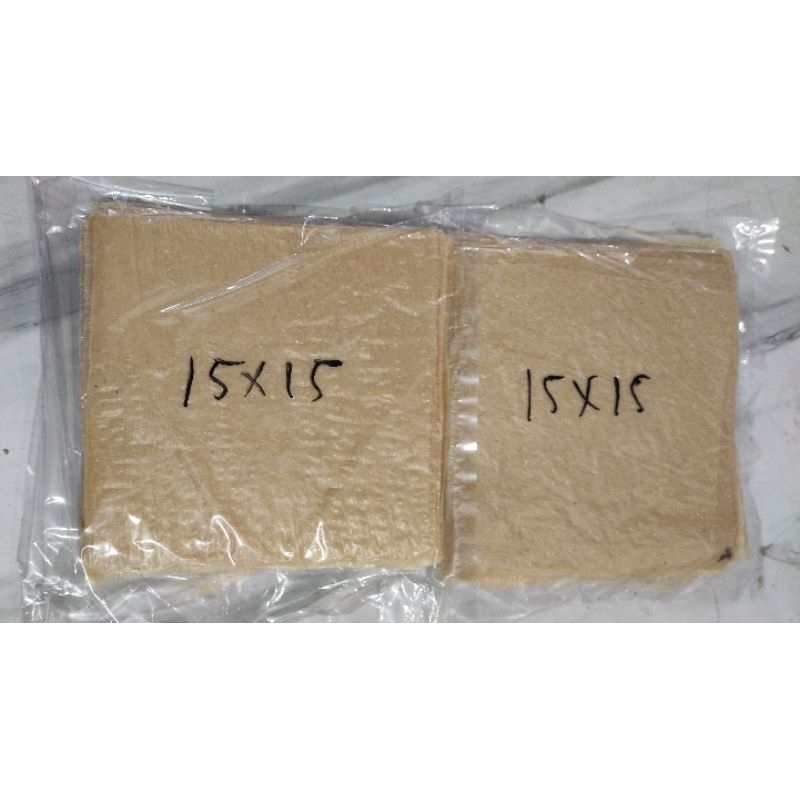 

kulit tahu tawar ukuran 15x15