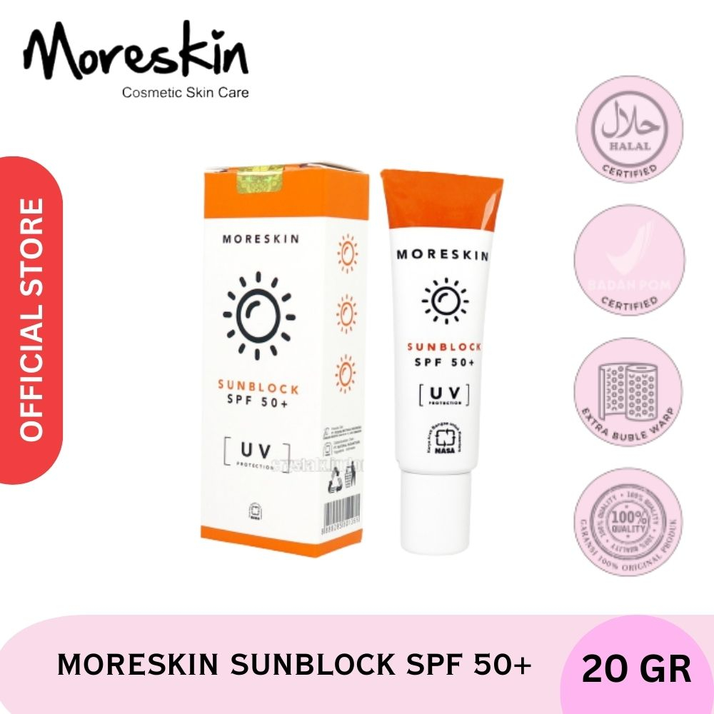 Moreskin Sunblock Spf 50 Sunblock Wajah - Sunblok Wajah - Sunblock Wajah Spf 50 - Pelindung Wajah Da