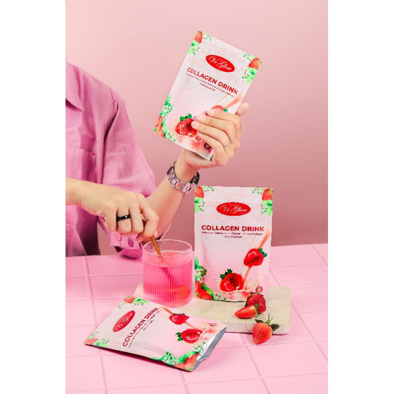 Vr Glow Collagen Drink Bundling 5 Pemutih Badan Aman Bumil Busui