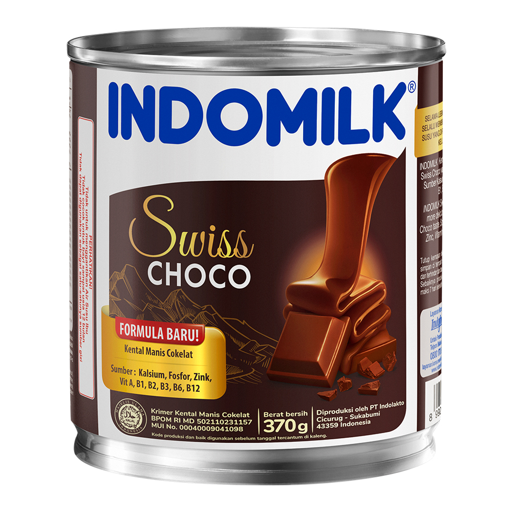 

Indomilk Krimer Kental Manis Swiss Choco 370 g