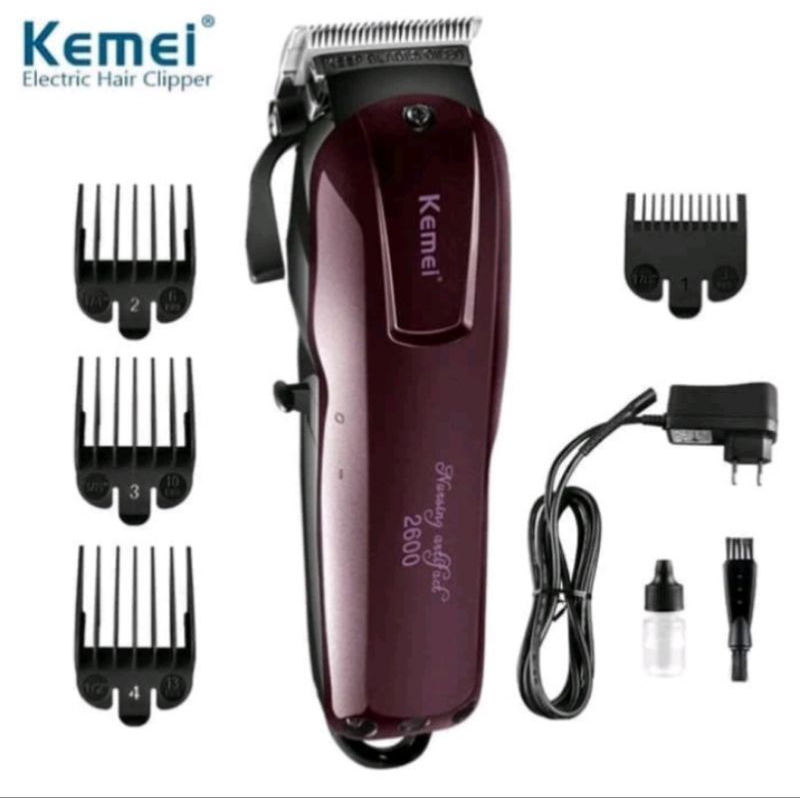 Alat Cukur Rambut Kemei 2600 KM 2600 Mesin Cukur Rechargeable Hair