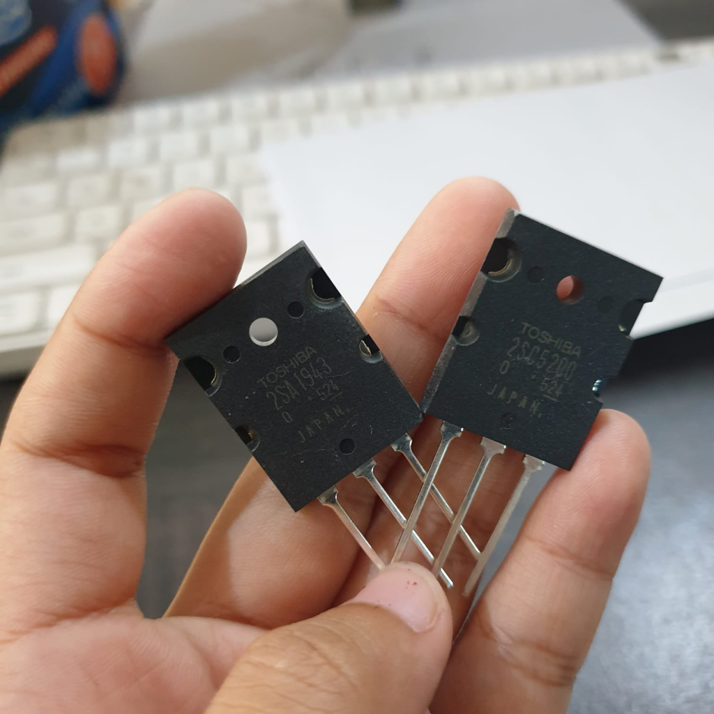 Mitsuyama_ Transistor 5200 1943 Original Japan Lot 524 Asli Toshiba Japan