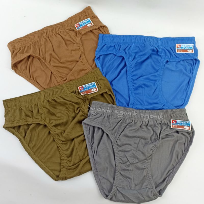 CD Celana Dalam Pria Dewasa KENSINI KARET KERUT L XL XXL 2XL 3L XXXL 3XL 4L Polyester Cawet Cowok La