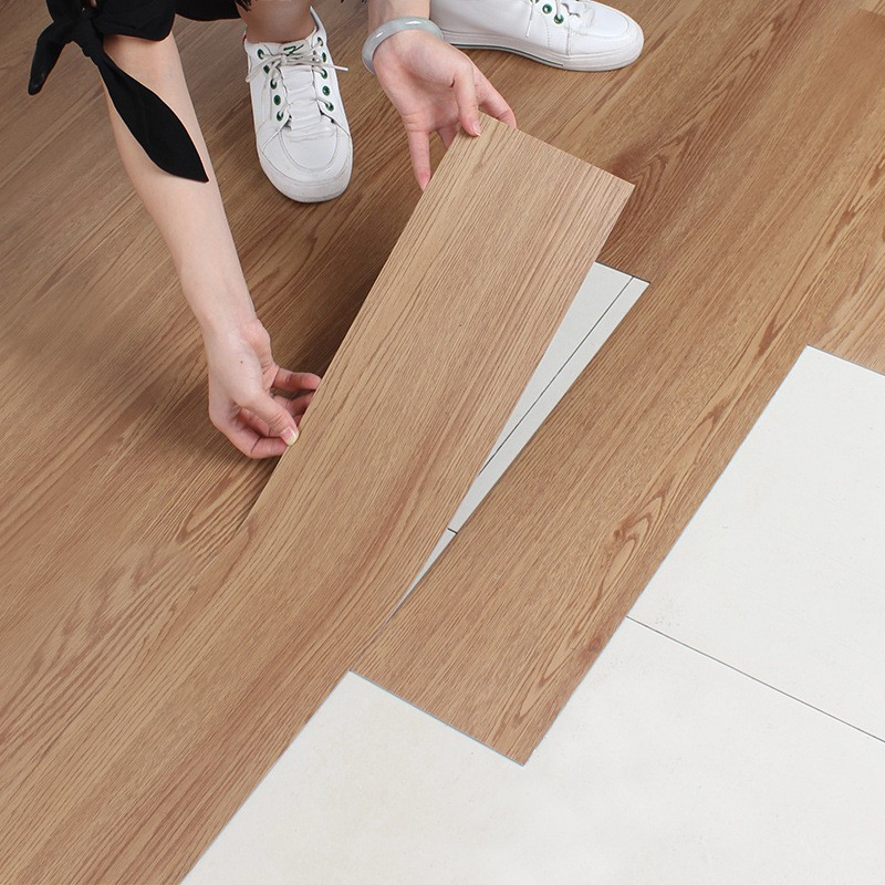 Vinyl Lantai Stiker Rumah Wallpaper Dinding Motif Kayu Stiker Perekat Vinyil Lantai Kayu