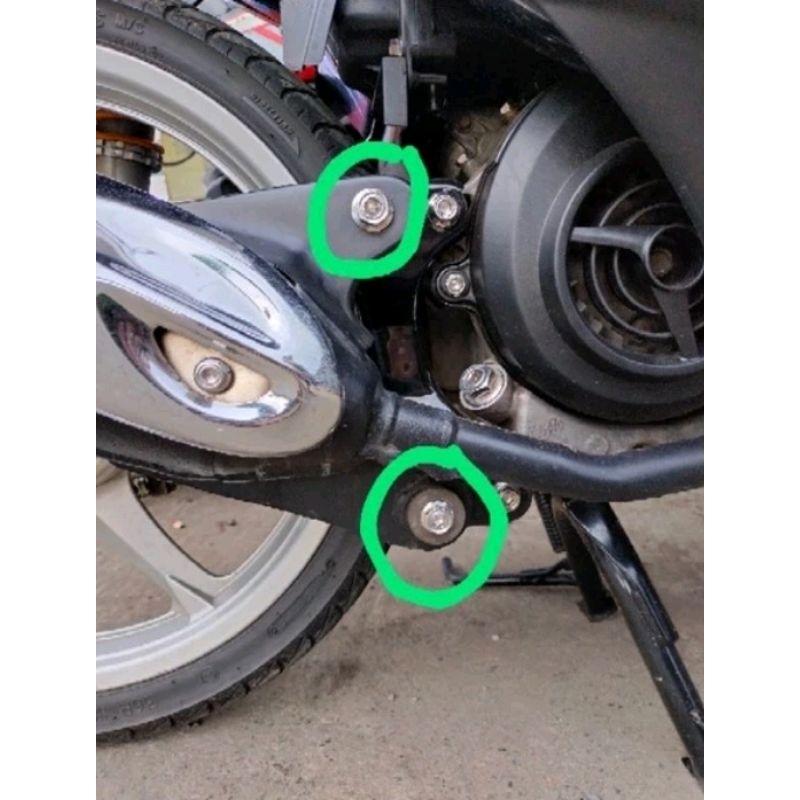 Baut knalpot 2 kunci mio sporty baut Probolt mio smile stainless steel