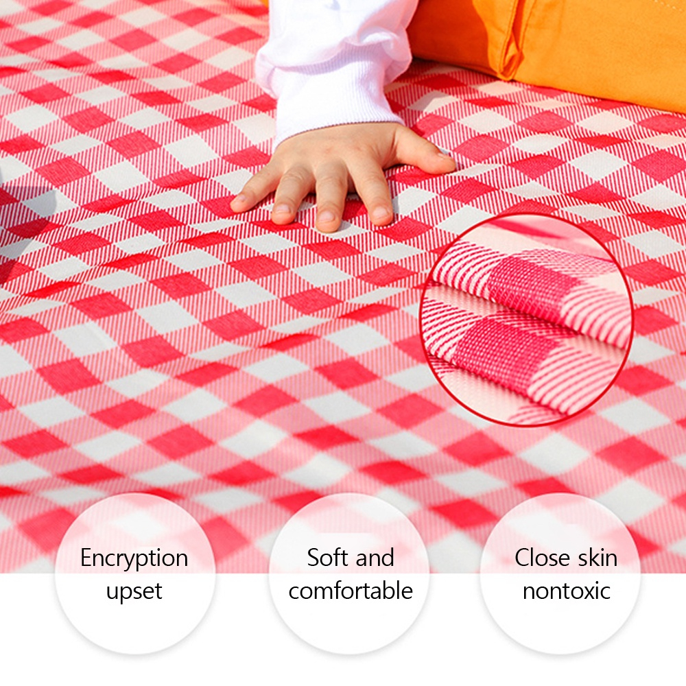 200*300Cm Tikar Piknik Portabel Karpet Piknik Tahan Air Luar Ruangan Tikar Pantai Berkemah Luar Ruangan Perjalanan-1