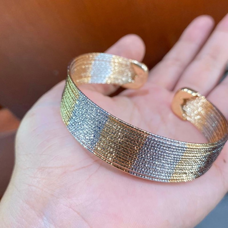 gelang bangle model keroncong kombinsi lapis emas