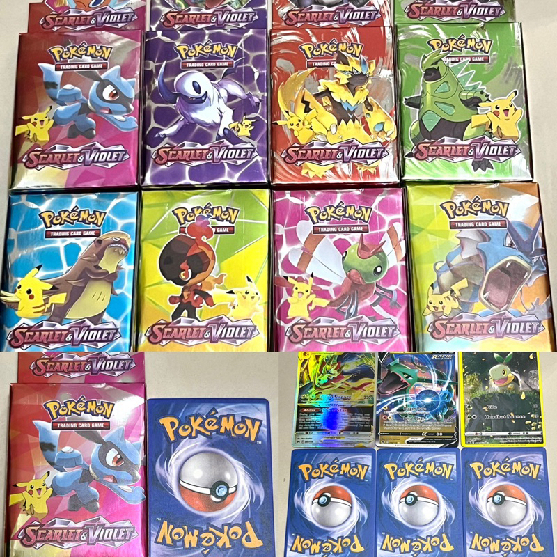 Mainan Anak Kartu Pokemon Trading Card Game biasa/Rainbow/Gold