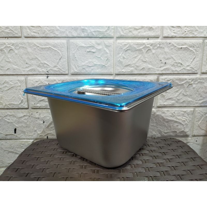 Food Pan Stainless Steel 1/6 / Tempat Makanan Stainless Steel Tutup / Food Container / Food Containe