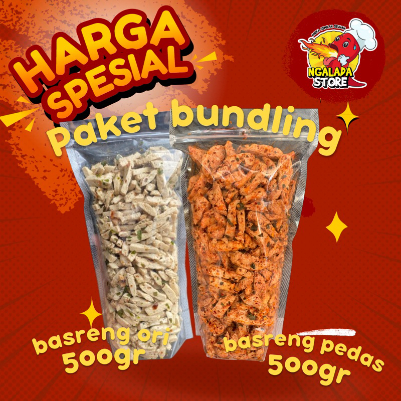 

PAKET BUNDLING BASRENG 500GR PEDAS & ORIGINAL