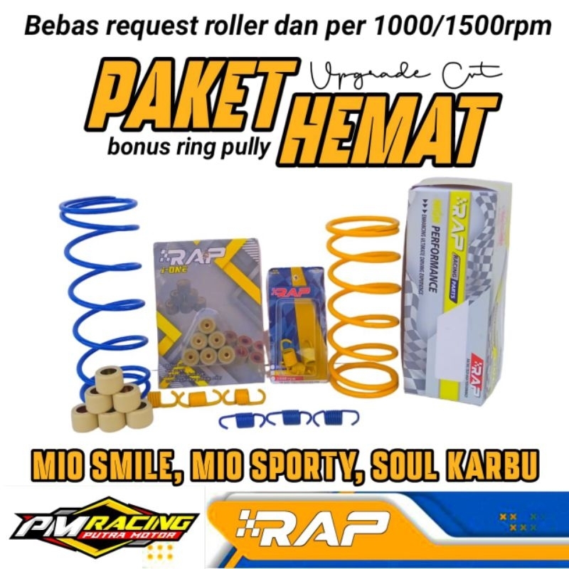 PAKET UPGRADE CVT MIO KARBU, MIO SPORTY, MIO SMILE / PAKET KIRIAN CVT MIO SPORTY