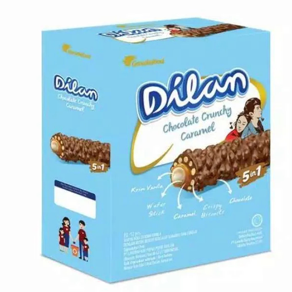 

Dilan Crunchy Choco Caramel 1box/12pcs (2000)