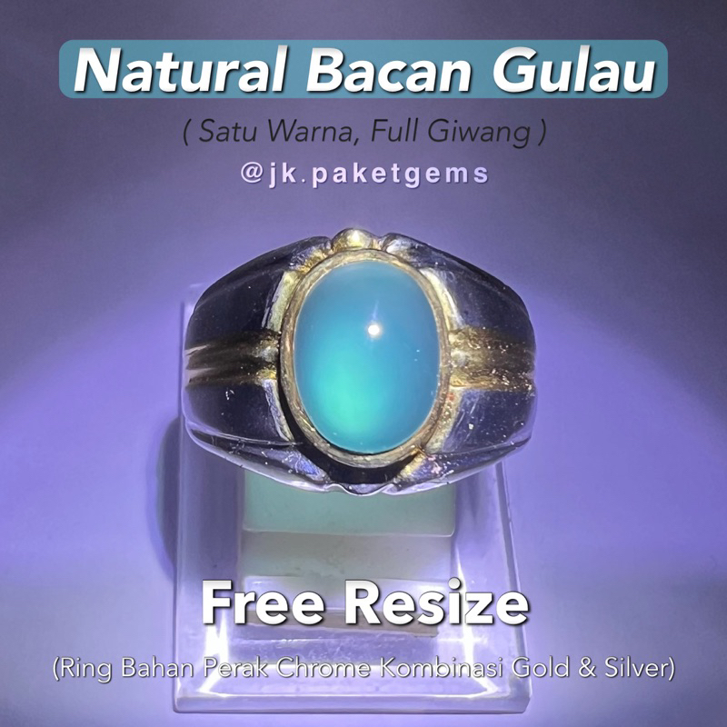 JK Shop - Natural Bacan Gulau (Ring Perak)