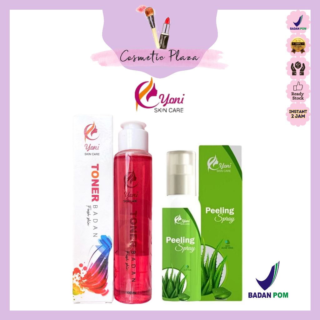 YONISKINCARE Toner Peeling Spray Penghilang Perontok Daki Badan Dan Wajah Yoni Skincare BPOM [CLEARA
