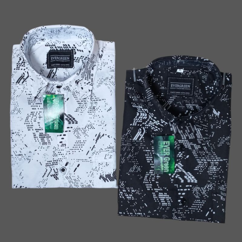 Kemeja Pria Lengan Pendek Katun/Kemeja Cowok Lengan Pendek Katun/Kemeja Laki-Laki Lengan Pendek