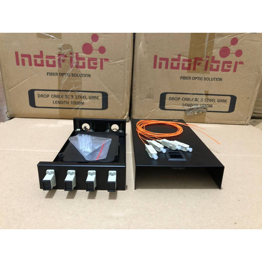 mini OTB 4 Core SC Multimode OM2 / Roset FO Besi 4 core OM2 /wallmount FO 4 port SC multimode OM2