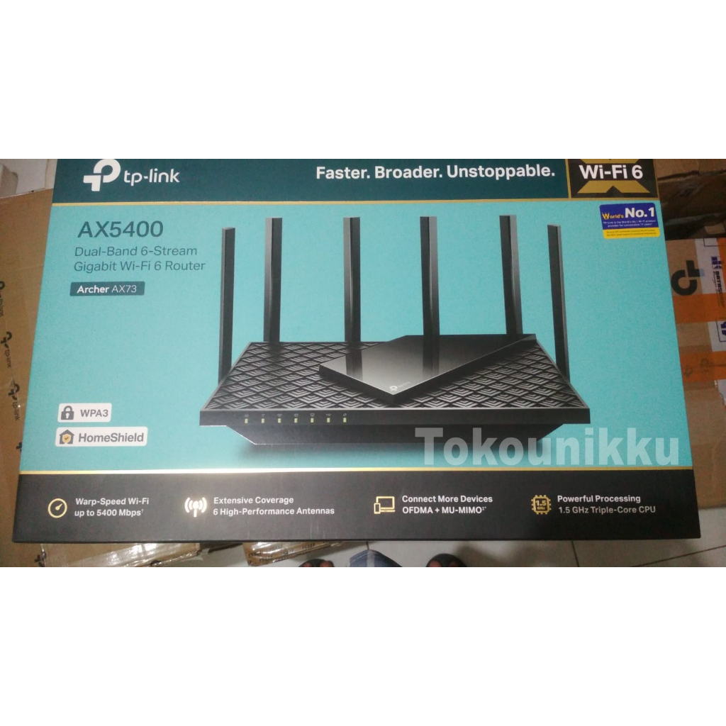 Tp-link Archer AX73 AX5400 Wifi 6 Wireless Router Tplink AX 73 AX 5400