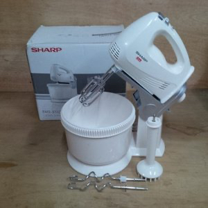 Stand Mixer Sharp EMS 51L (W) 5 Speed 210 Watt Baru Original Lengkap
