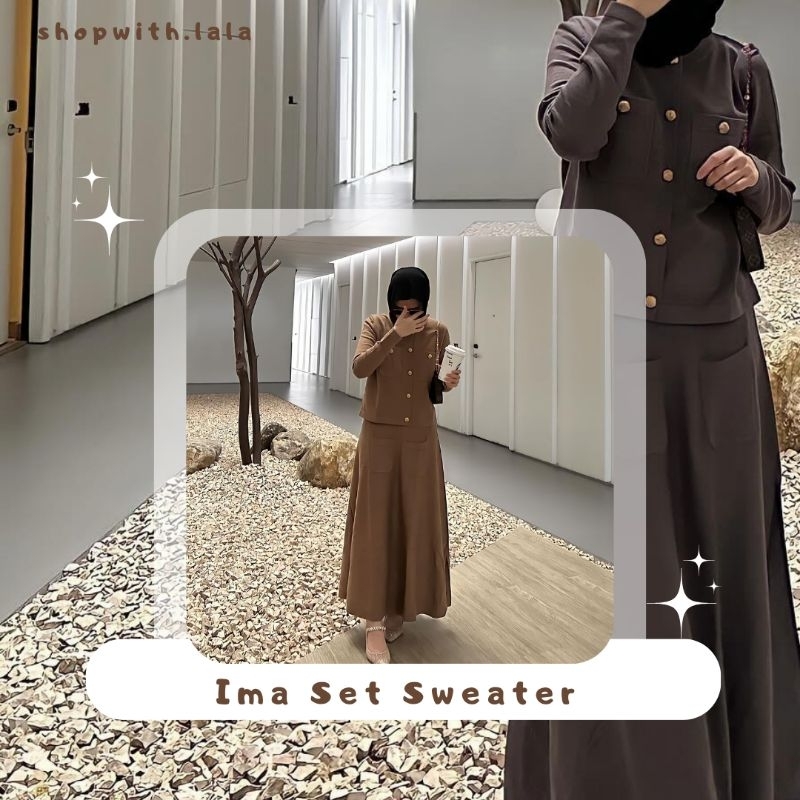 SET GONEGANI | IMA SET SWEATER BROWNZEN BY GONEGANI