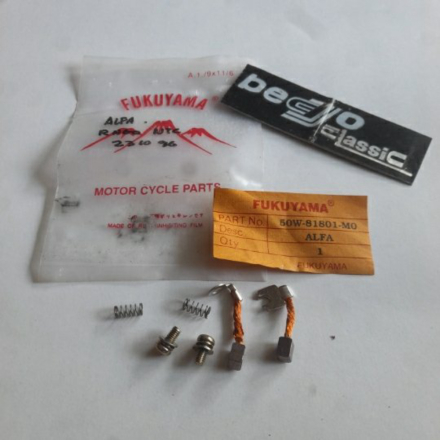 TERLARIS kulstater cool boster carbon brush set arang dinamo stater YAMAHA FORCE 1 F1Z R FIZ R ALFA 