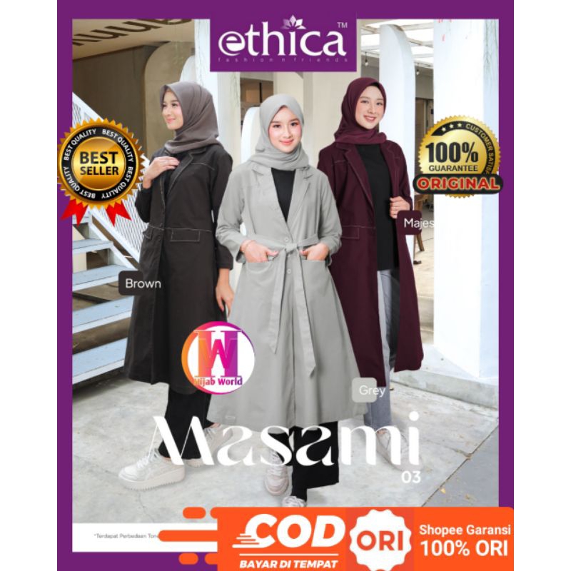 Ethica Blazer Masami 03 Outer Big Size / Blaze Wanita Lengan Panjang / Blazer Panjang Wanita / Jacke