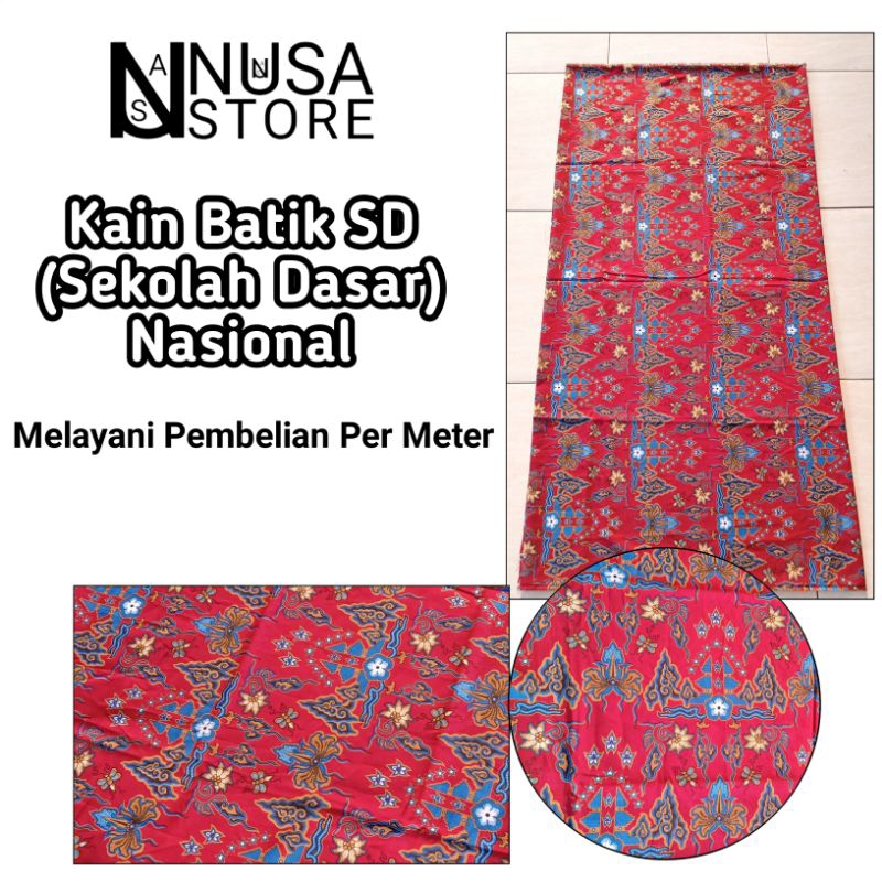 Bahan Kain Seragam Batik SD (Sekolah Dasar)