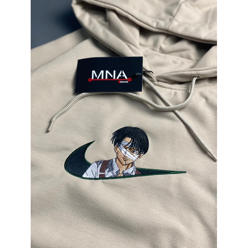 HOODIE EMBROIDERY LEVI ACKERMAN ATTACK ON TITAN