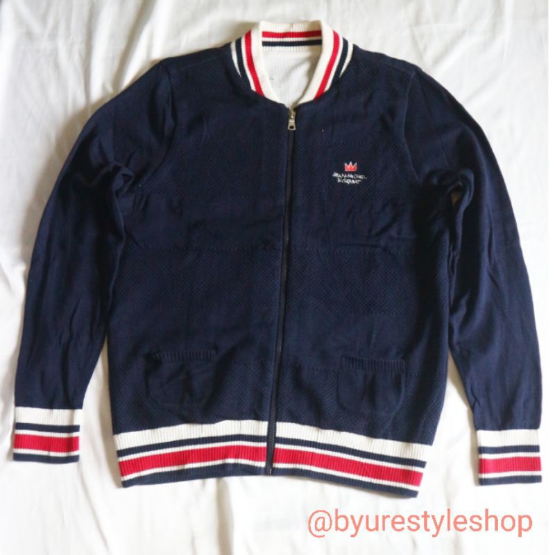 JEAN MICHEL BASQUAT JMB Jacket Varsity Bomber Knit Rajut