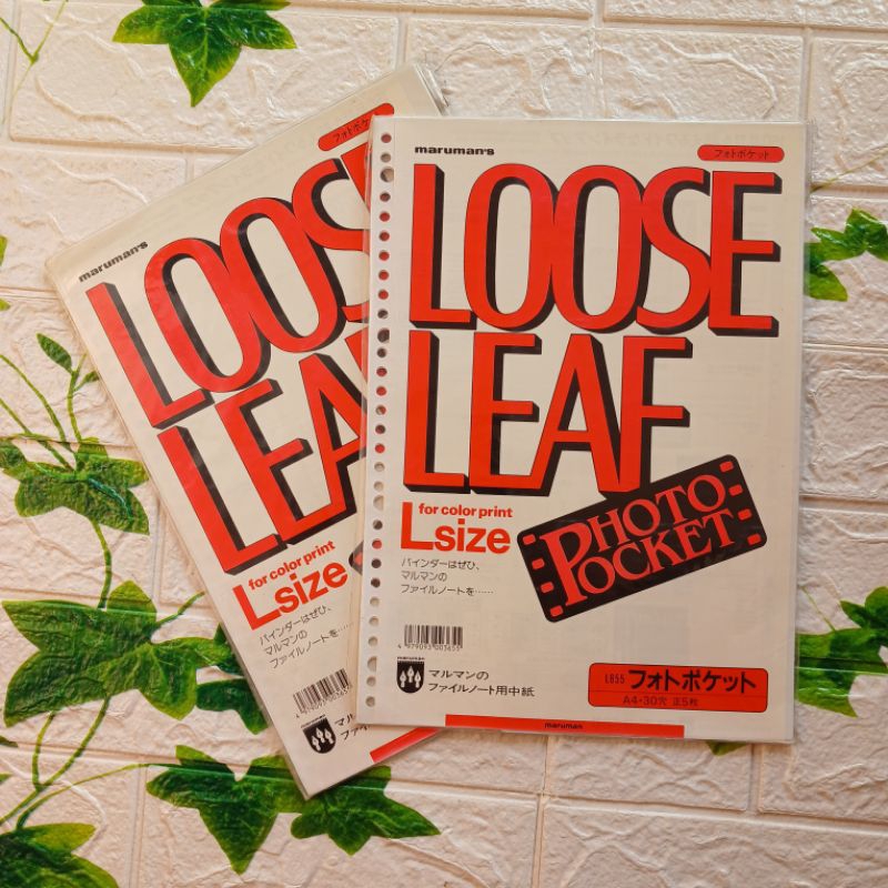 

MARUMAN Loose Leaf Photo Pocket A4-30 5 Sheets isi 30 Foto SALE