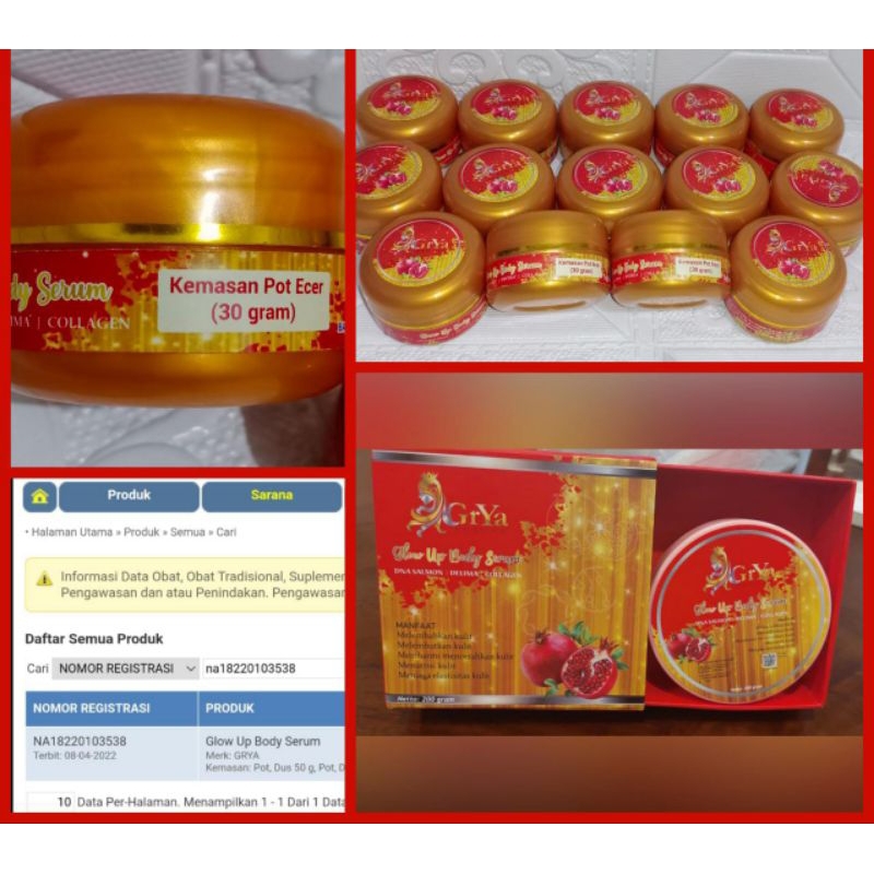 Cream Griya Beauty Bodyserum DNA salmon 30gr.