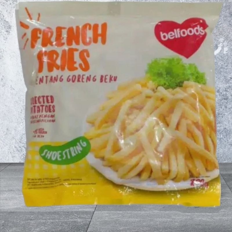 

RN_Frozen - BELFOODS French Fries Kentang Goreng Beku Shoestring Berat 500 Gram Ready
